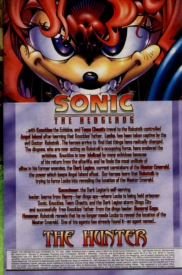 Sonic - Archie Adventure Series December 2004 Page 1